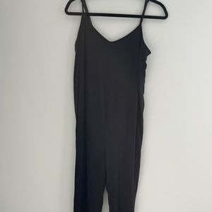 Black tank maternity romper, the nines